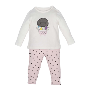 Mamino Bebek Pijama Takımı 12154 Baskılı