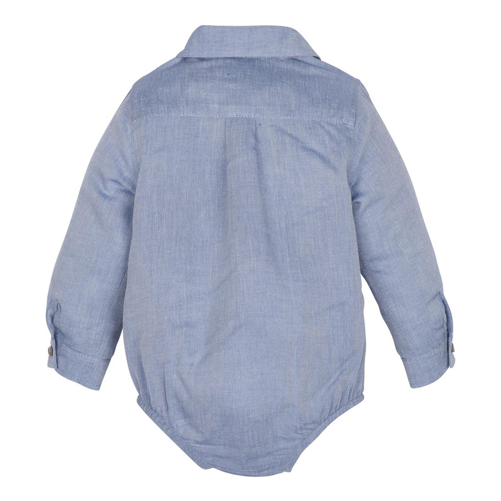 Mamino Bebek Gömleği 12535 Mavi