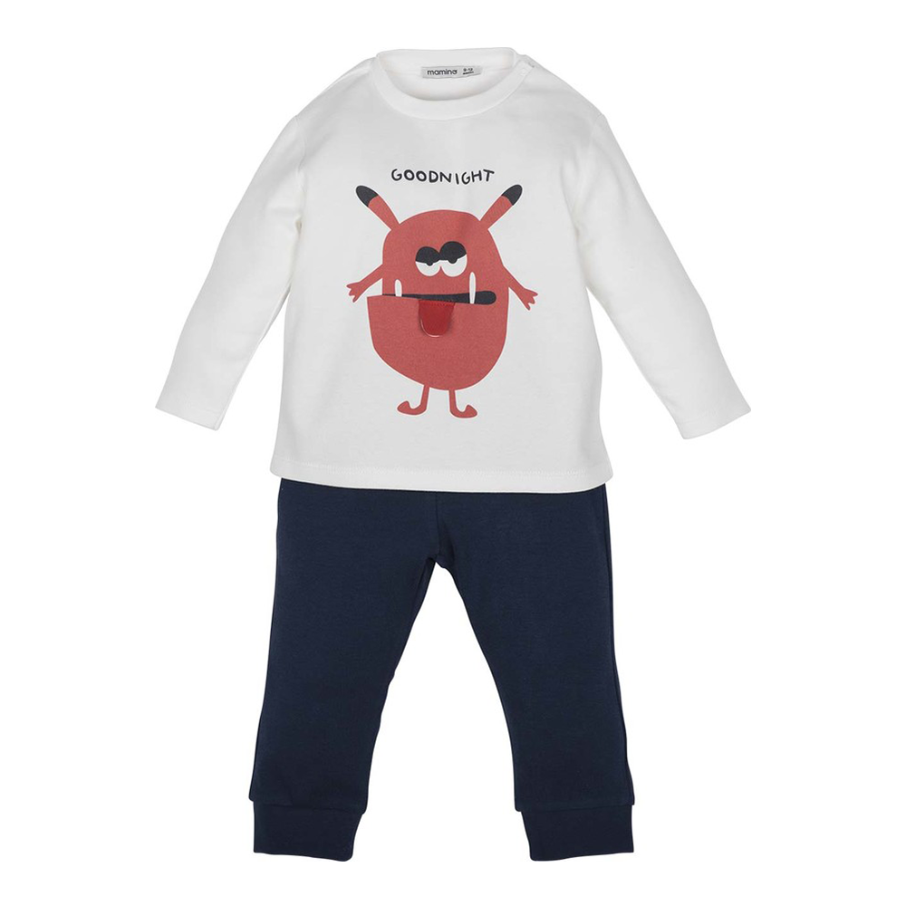 Mamino Bebek Pijama Takımı 12238 Lacivert