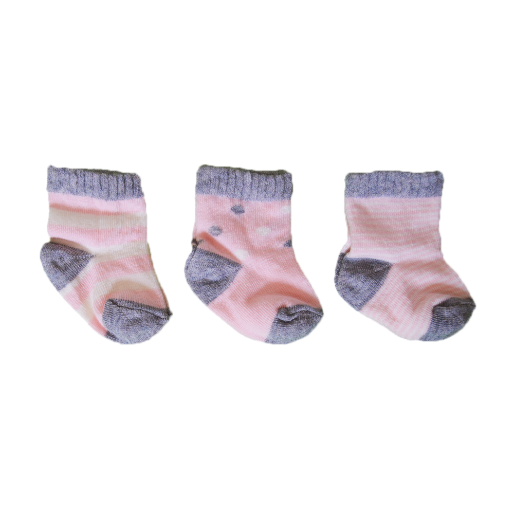 Sebi Bebe 3'lü Bebek Çorabı 197 Somon