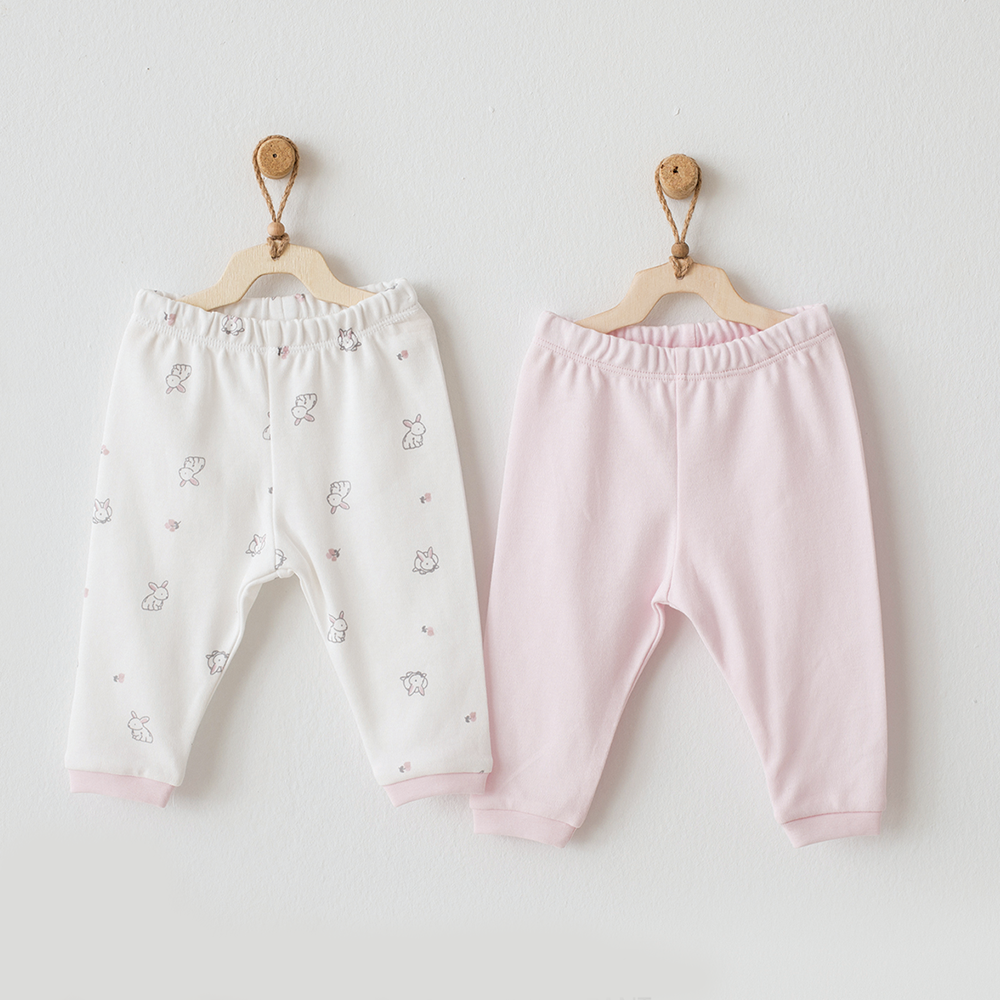 Andywawa Bebek Pantolonu 2'li AC20186 Pembe