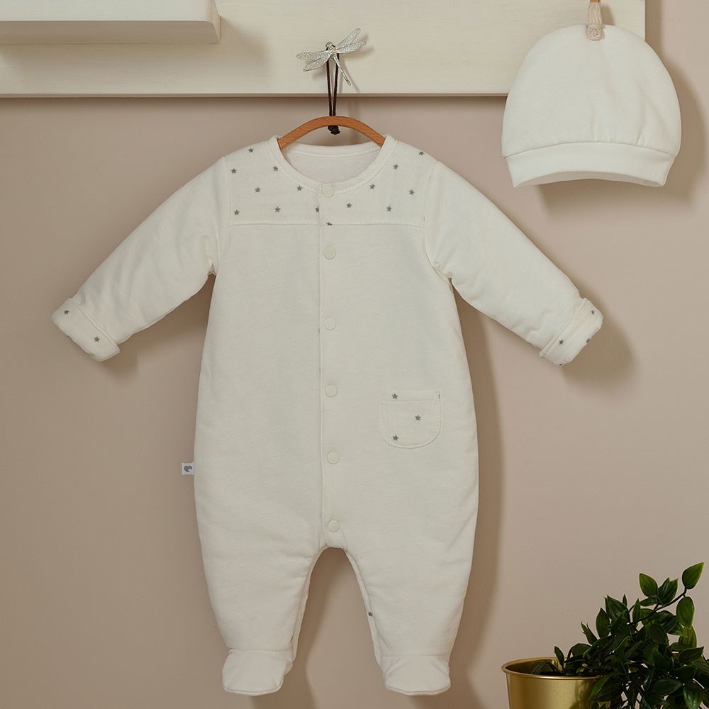 Caramell Bebek Tulumu 5516 Ekru