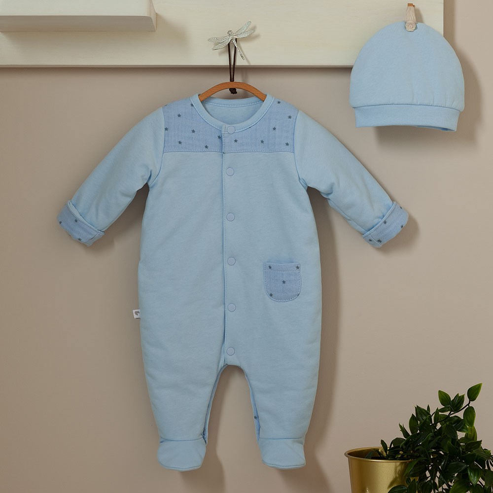 Caramell Bebek Tulumu 5516 Mavi