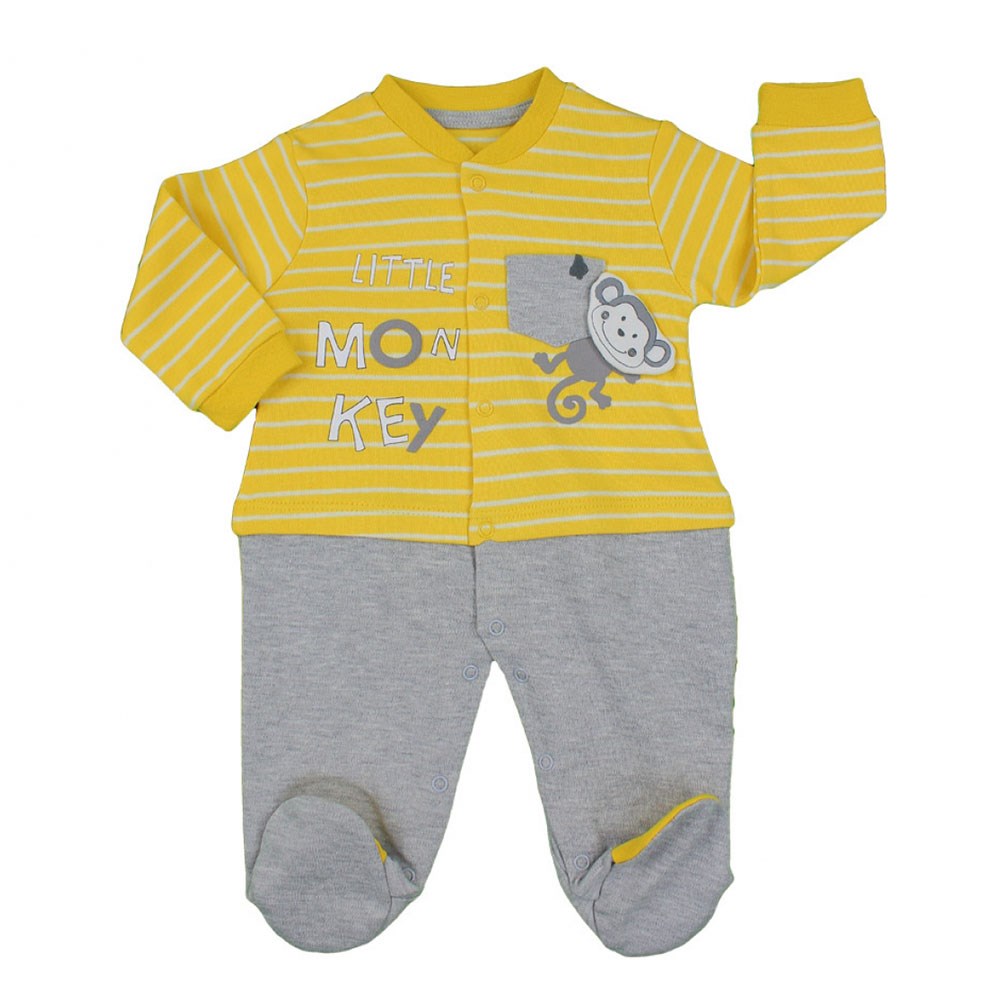 Mymio Patikli Bebek Tulumu 2448 Sarı
