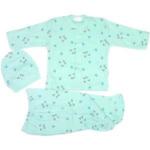 Sebi Bebe Bebek Pijama Takımı 2236 Yeşil