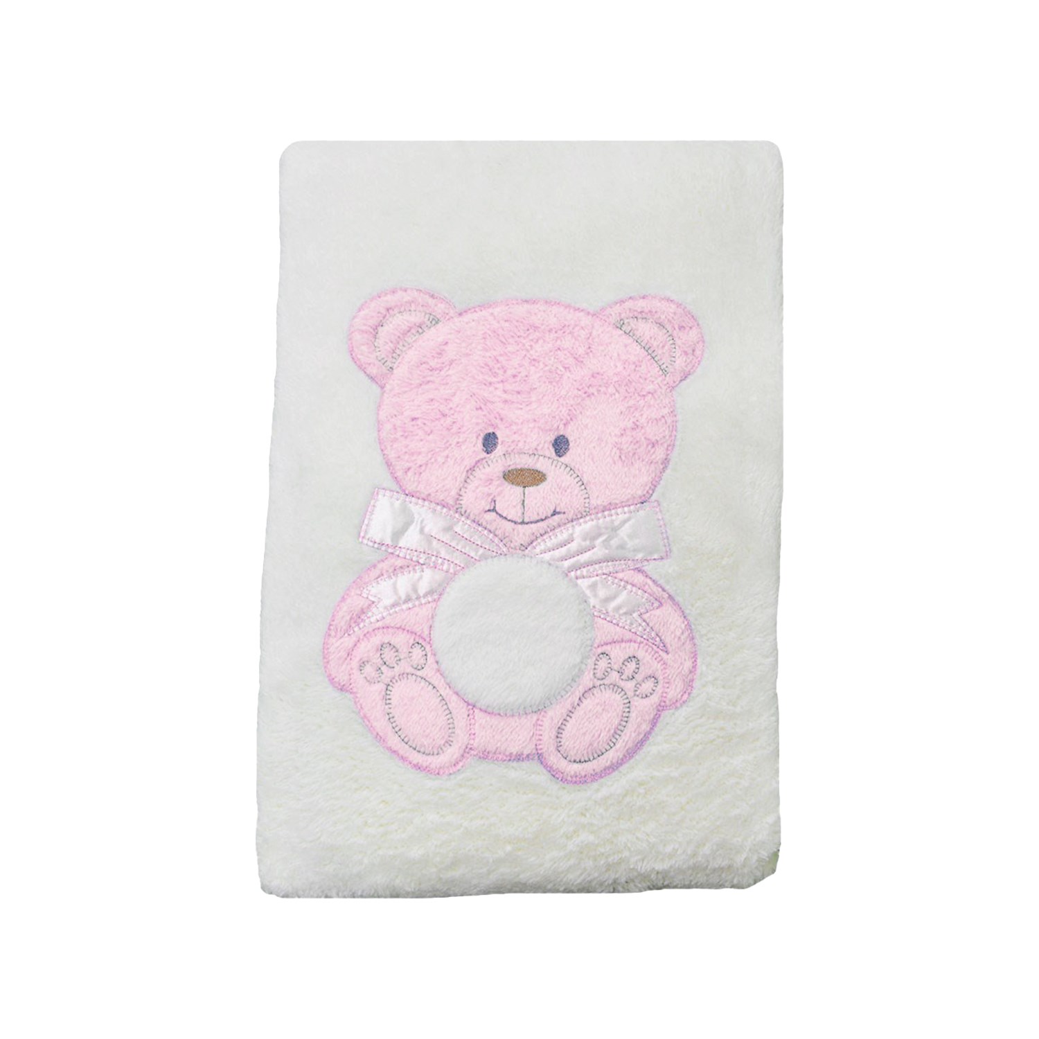 Sebi Bebe Peluş Bebek Battaniyesi 9172 Krem-Pembe