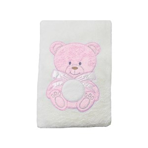 Sebi Bebe Peluş Bebek Battaniyesi 9172 Krem-Pembe