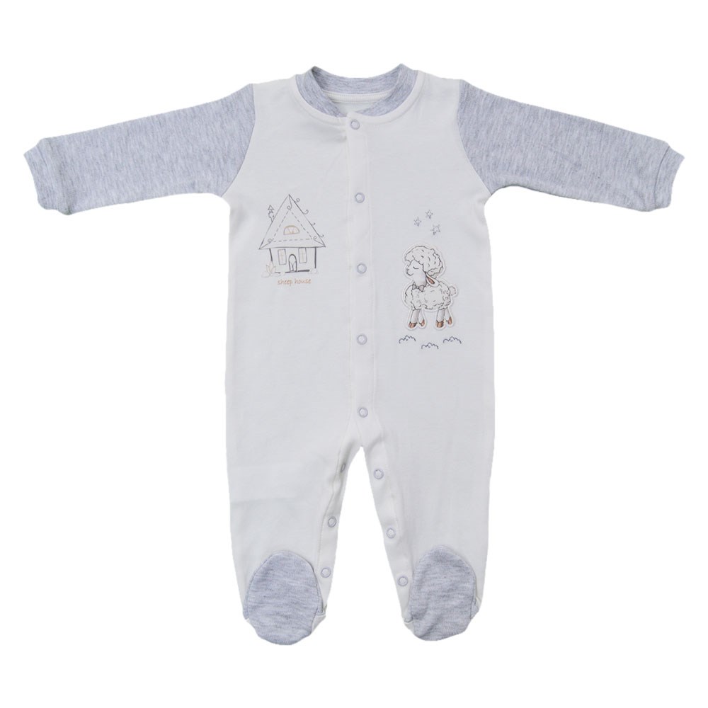 Bebengo Patikli Bebek Tulumu TU3008 Gri