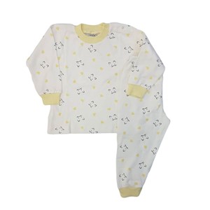 Sebi Bebe Bebek Pijama Takımı 2404 Ekru