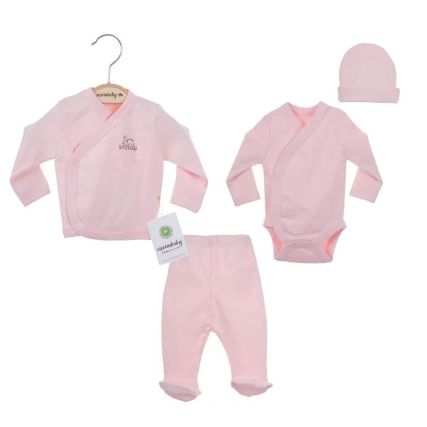 Ciccim Baby Prematür Bebek Zıbın Seti 4140 Pembe