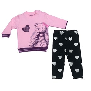 Pelops 2li Bebek Takımı 5516 Pembe