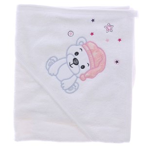 Sebi Bebe Bebek Banyo Havlusu 8447 Pembe