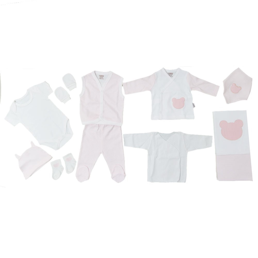 Ciccim Baby Bebek Hastane Çıkış Seti 10'lu 4328 Pembe