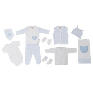 Ciccim Baby Bebek Hastane Çıkış Seti 10'lu 4328 Mavi