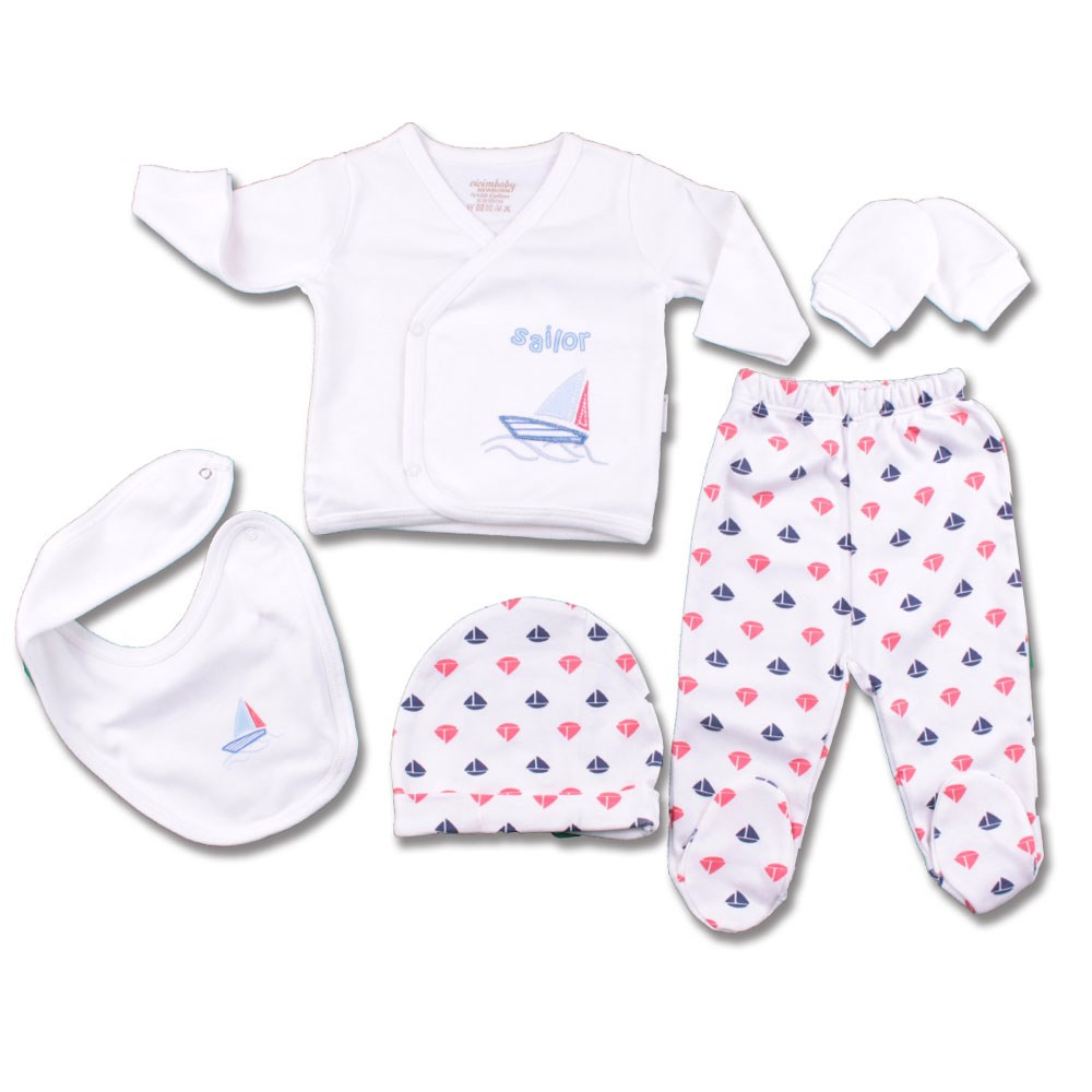 Ciccim Baby Bebek Hastane Çıkış Seti 5'li 4263 Kırmızı