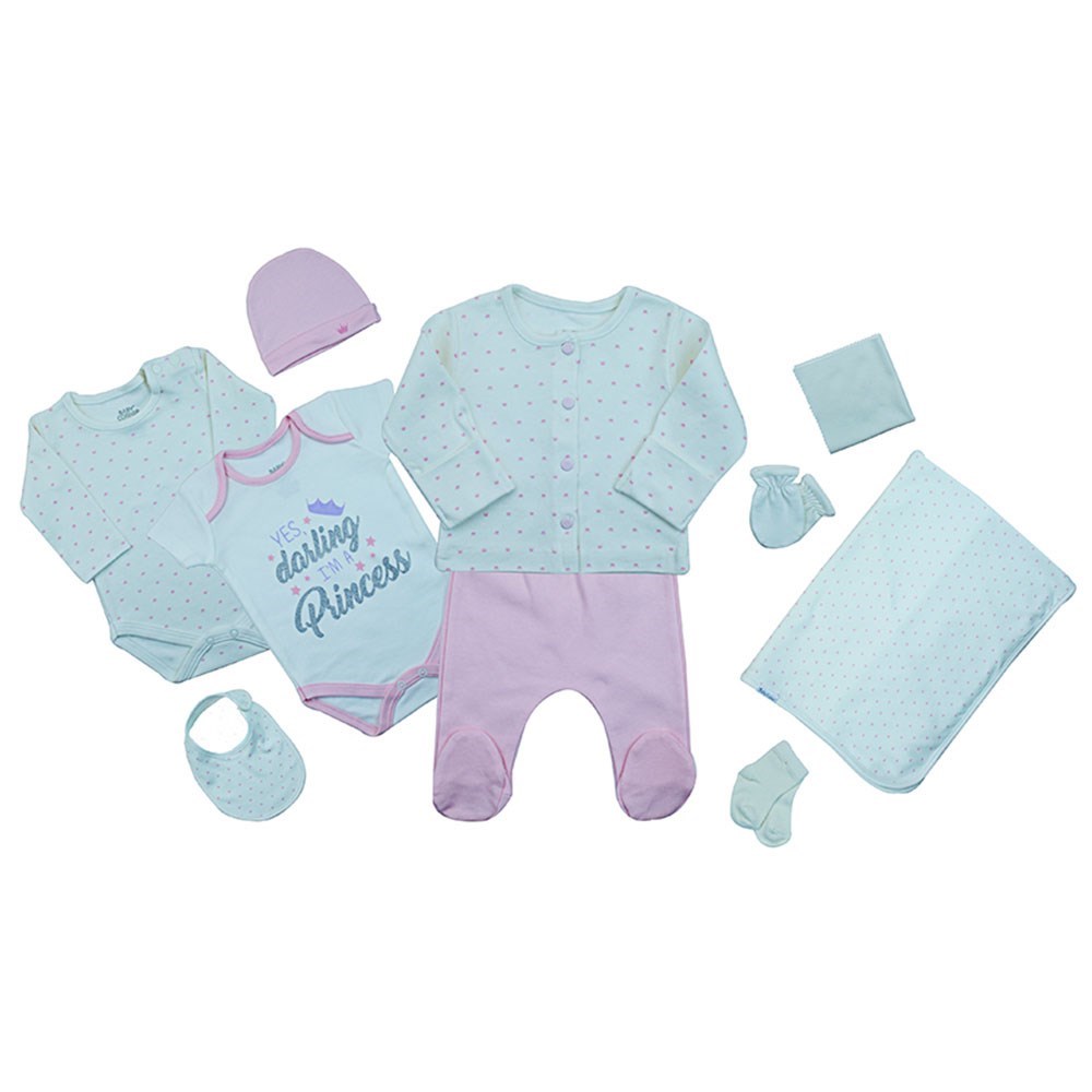 Baby Corner 10'lu Bebek Hastane Çıkış Seti 8072 Pembe