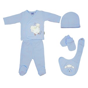 Ciccim Baby Bebek Hastane Çıkış Seti 5'li 4259 Mavi