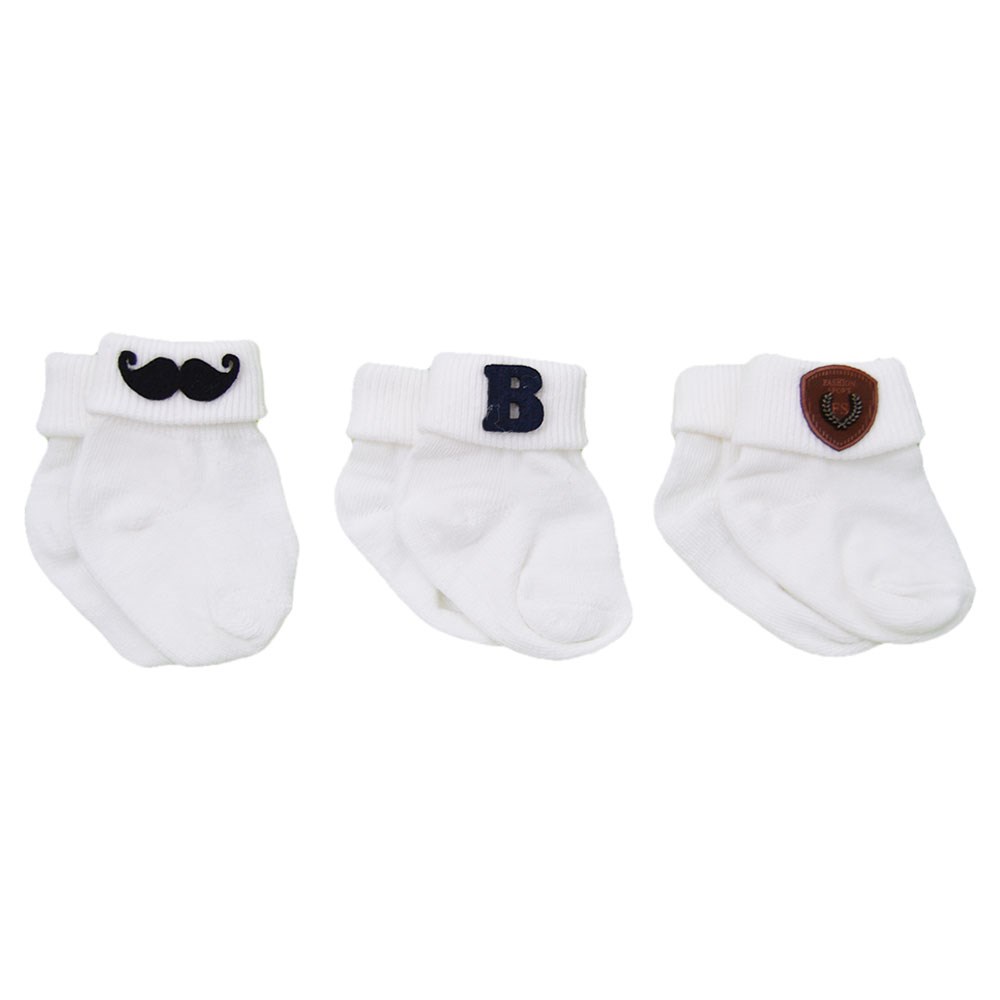 Sebi Bebe 3lü Bebek Çorabı 9501 Krem