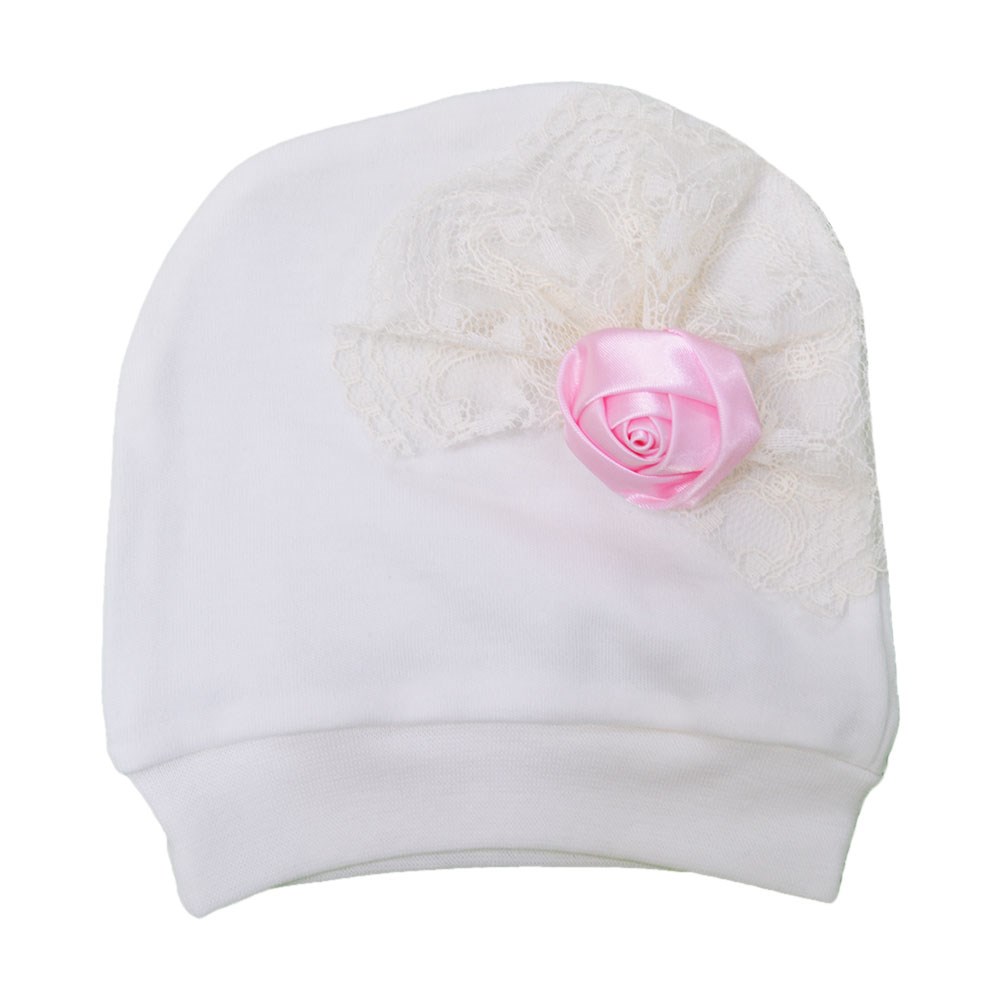 Sebi Bebe Bebek Şapkası 9033 Krem-Pembe