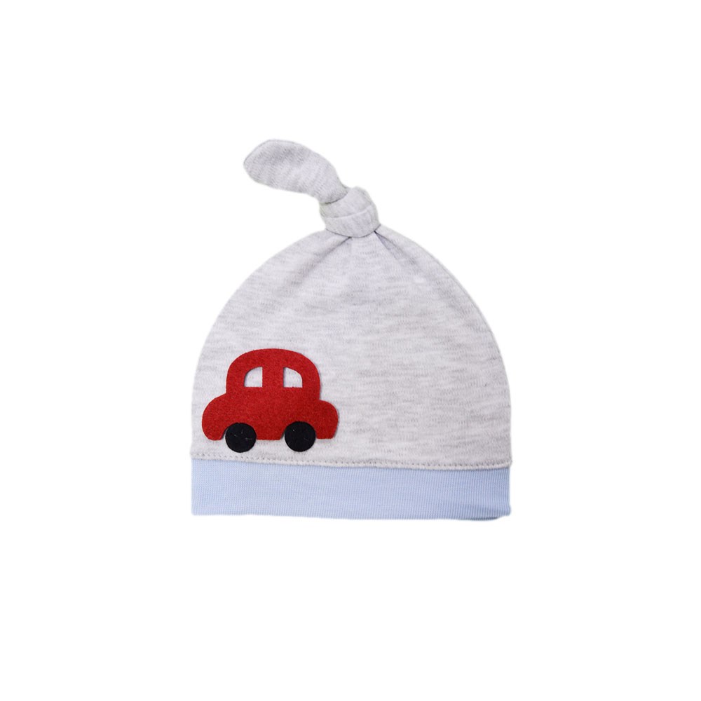 Sebi Bebe Bebek Şapkası 9512 Gri-Mavi