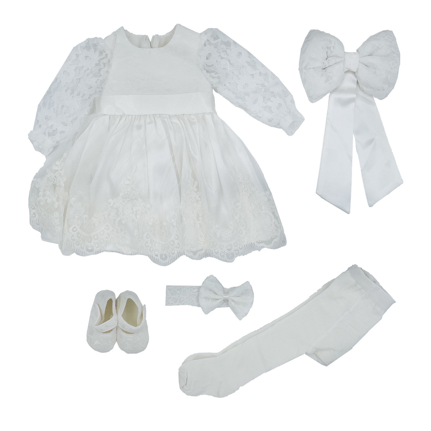 Pugi Baby Bebek Mevlüt Takımı 3201 Krem