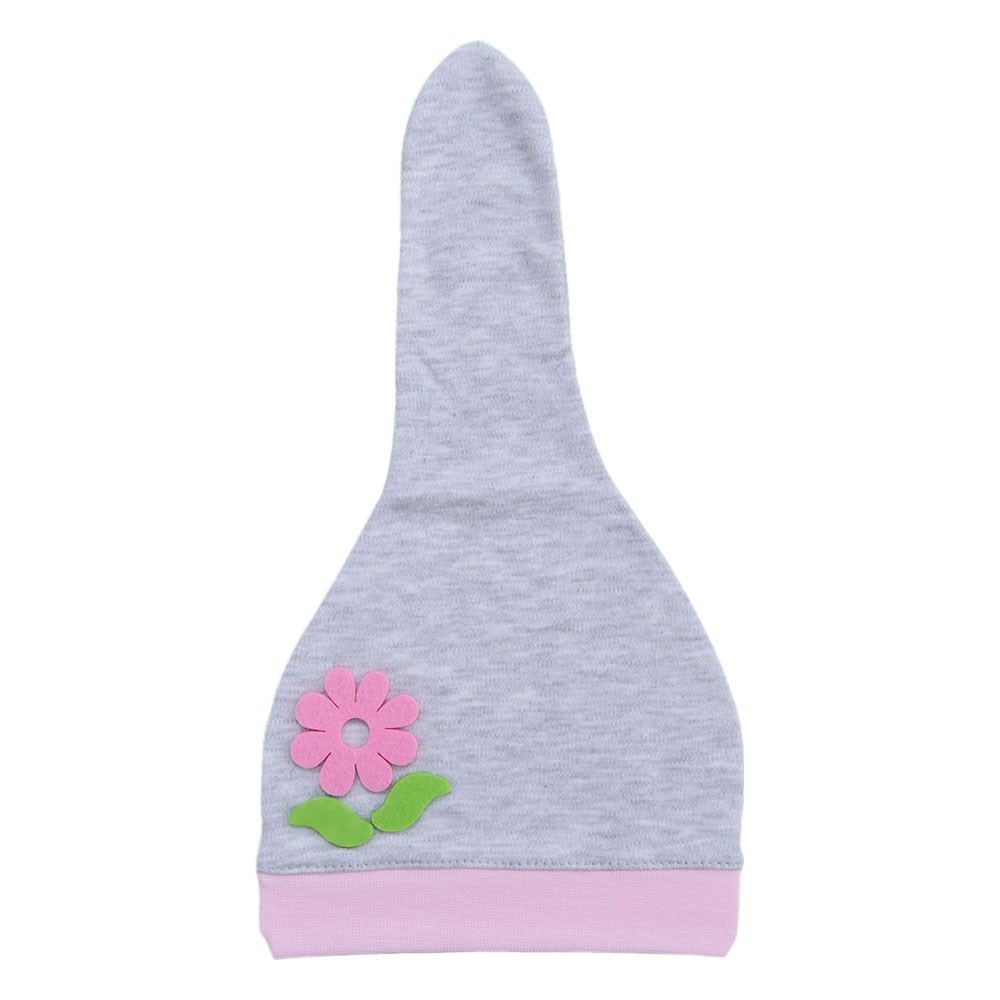 Sebi Bebe Bebek Şapkası 9512C Gri-Pembe
