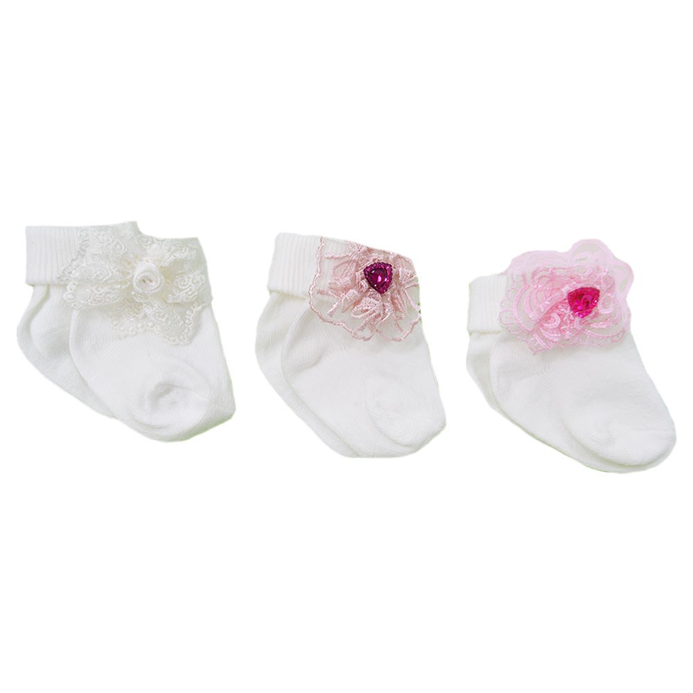 Sebi Bebe 3lü Bebek Çorabı 9501C Çok Renkli