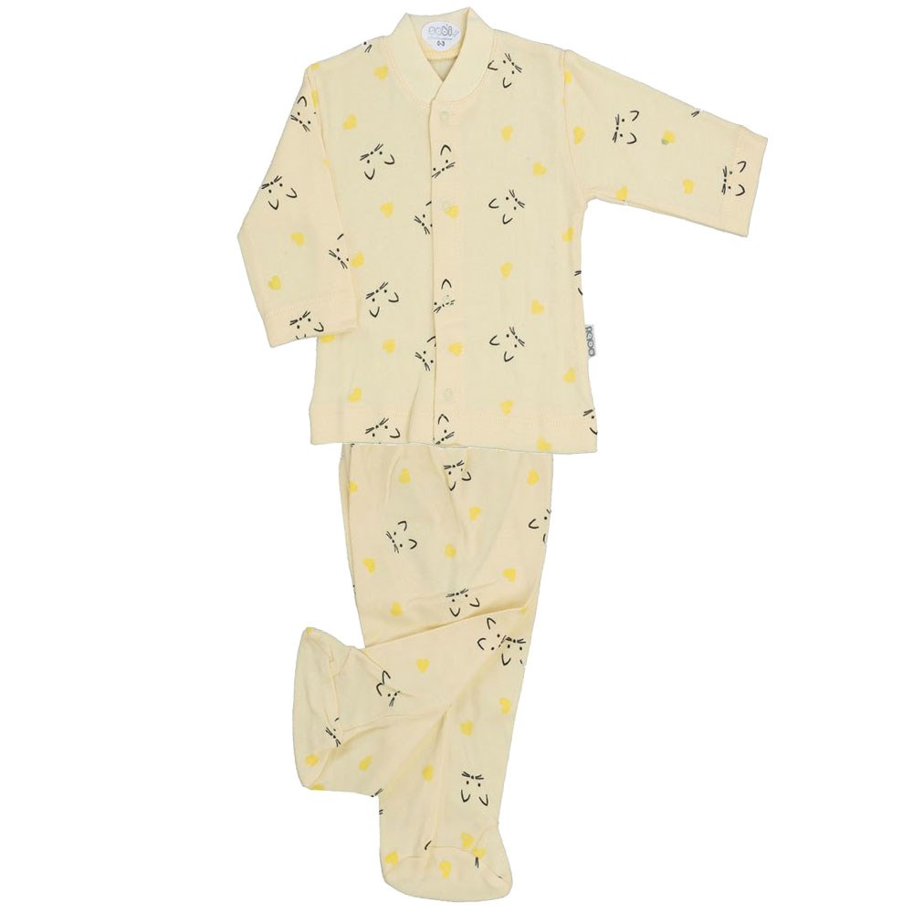 Sebi Bebe Bebek Pijama Takımı 2313 Sarı
