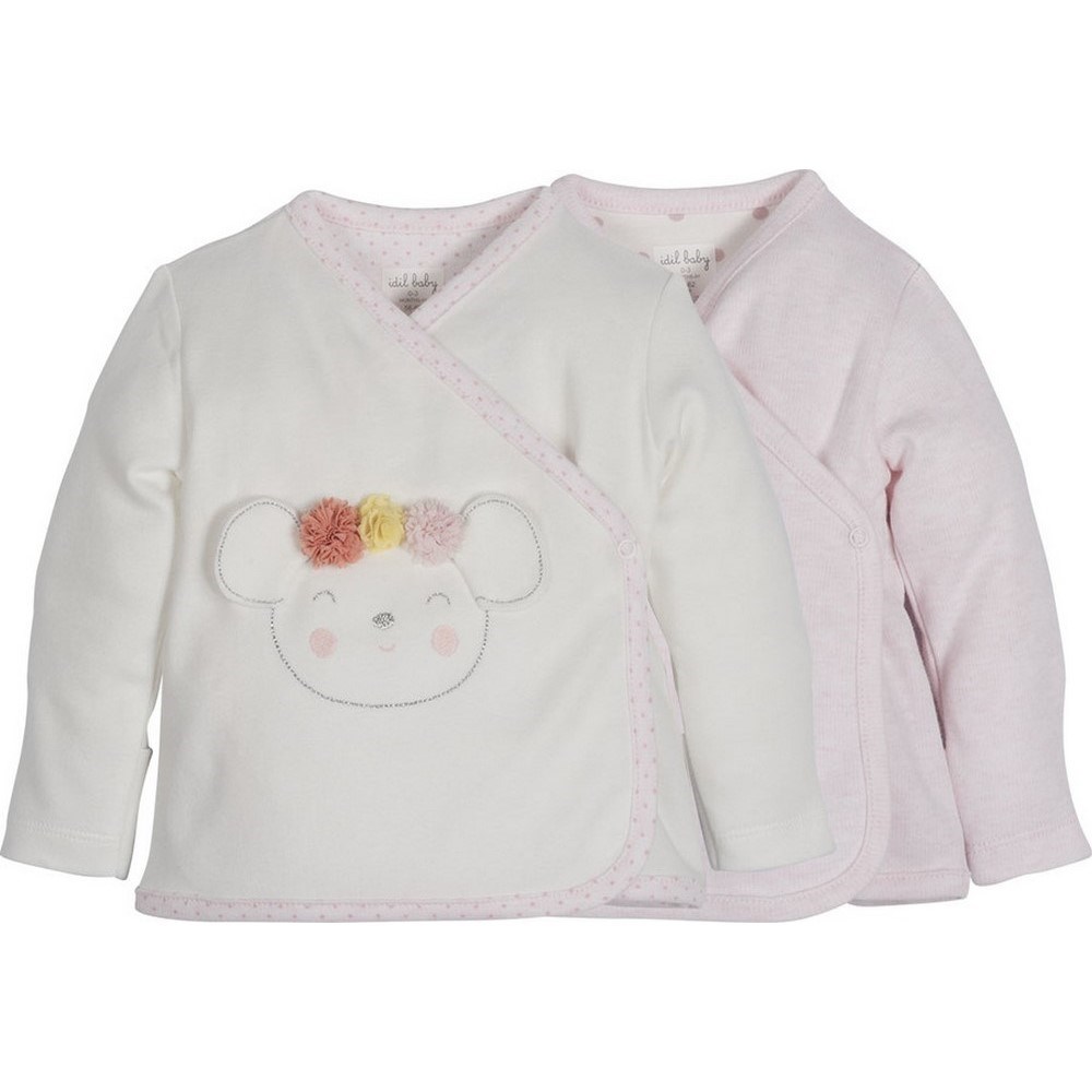 İdil Baby Uzun Kollu 2'li Bebek Body 13269 Pembe