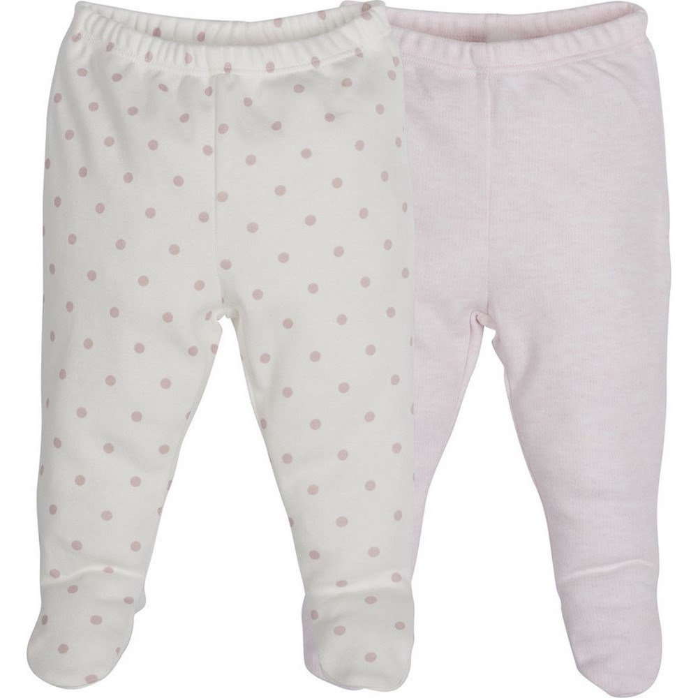 İdil Baby 2'li Patikli  Bebek Pantolonu 13268 Baskılı