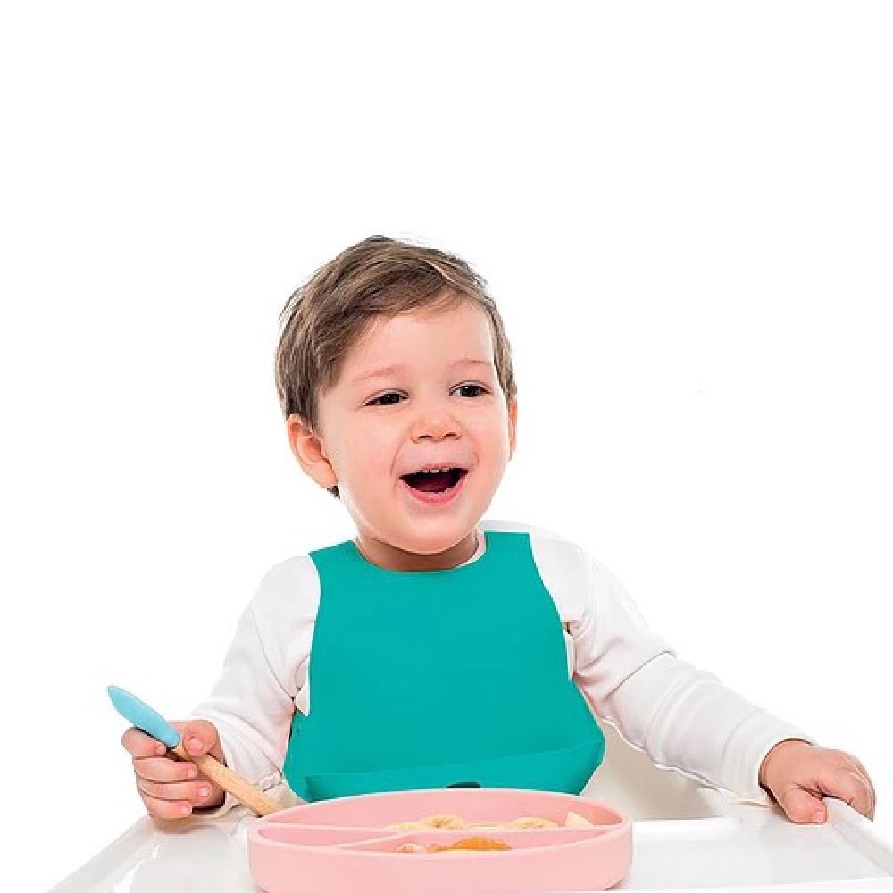 Oioi Silikon Mama Önlüğü Yeşil