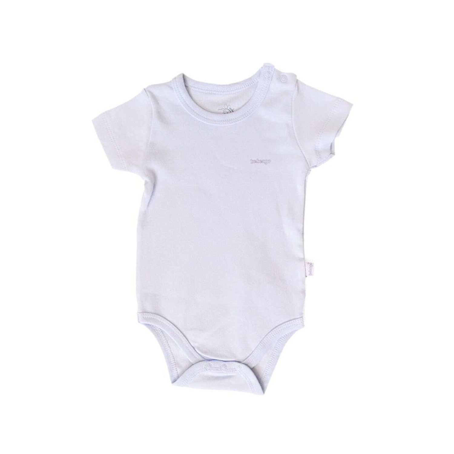 Bebengo Kısa Kollu Bebek Body BU4021 Beyaz