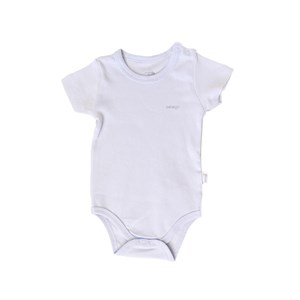 Bebengo Kısa Kollu Bebek Body BU4021 Beyaz