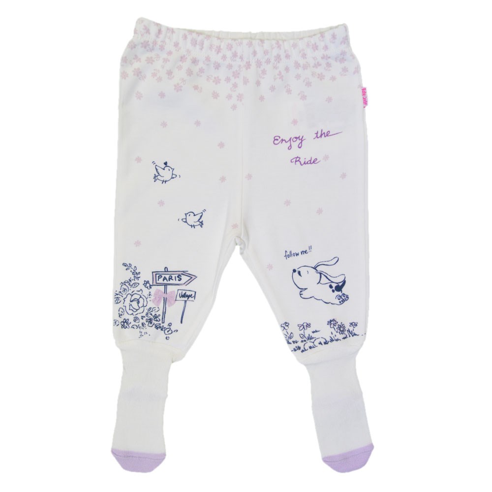 Kitikate Bebek Çoraplı Pantolon S06773 Lila