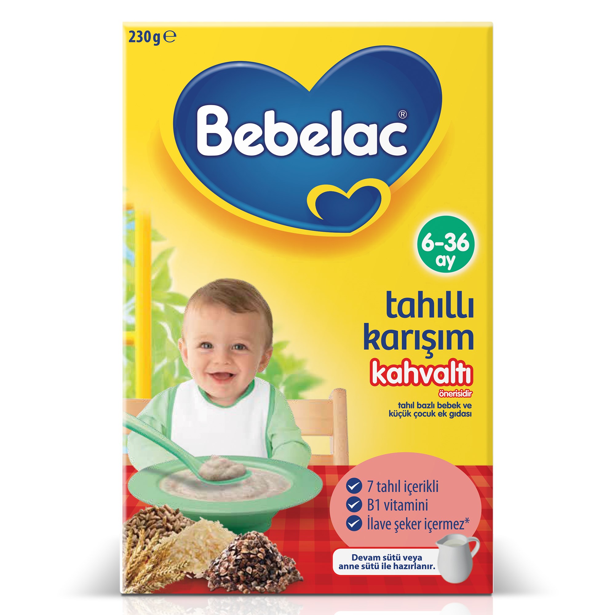 Bebelac Tahıllı Karışım Kaşık Maması 230 g 6-36 Ay 