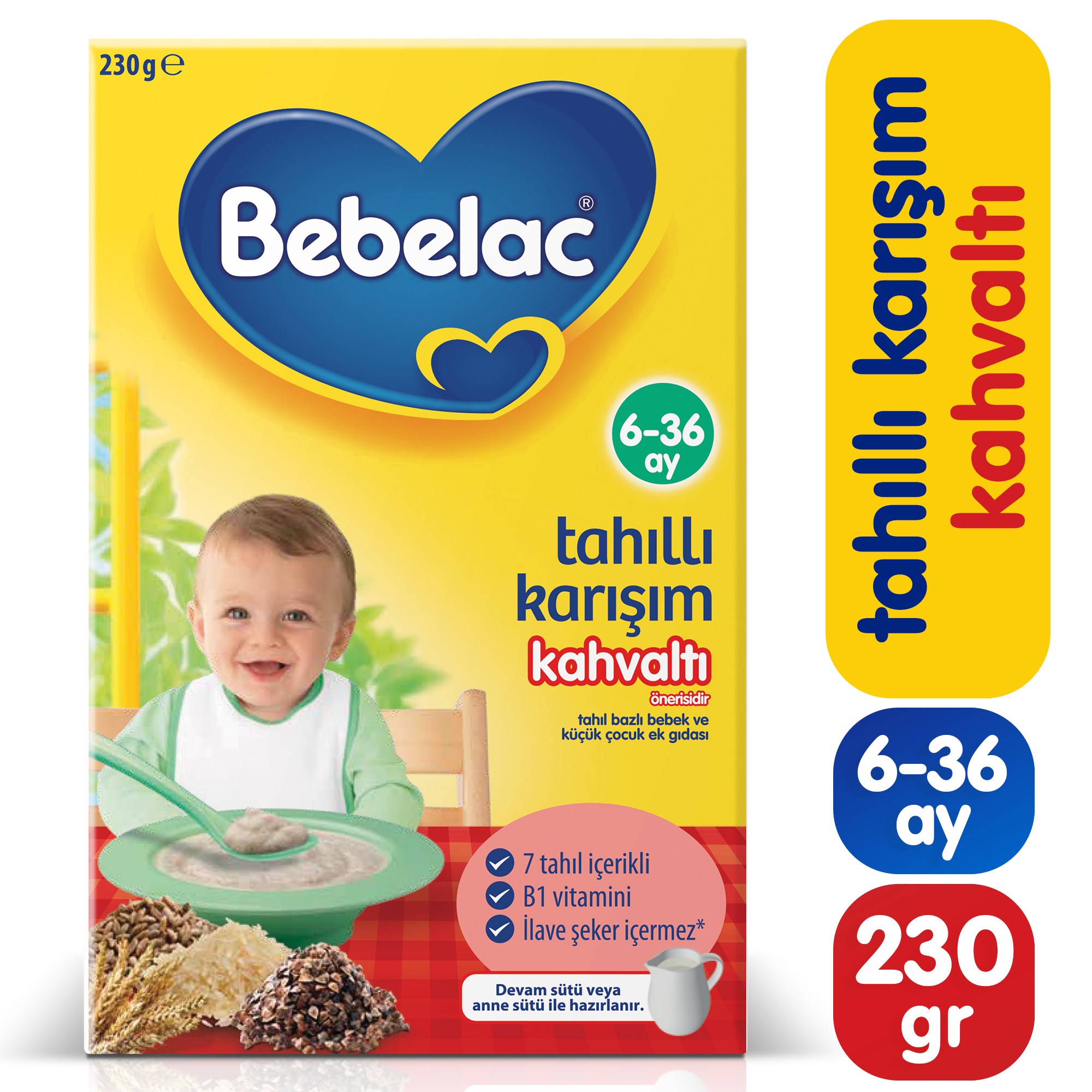 Bebelac Tahıllı Karışım Kaşık Maması 230 g 6-36 Ay 