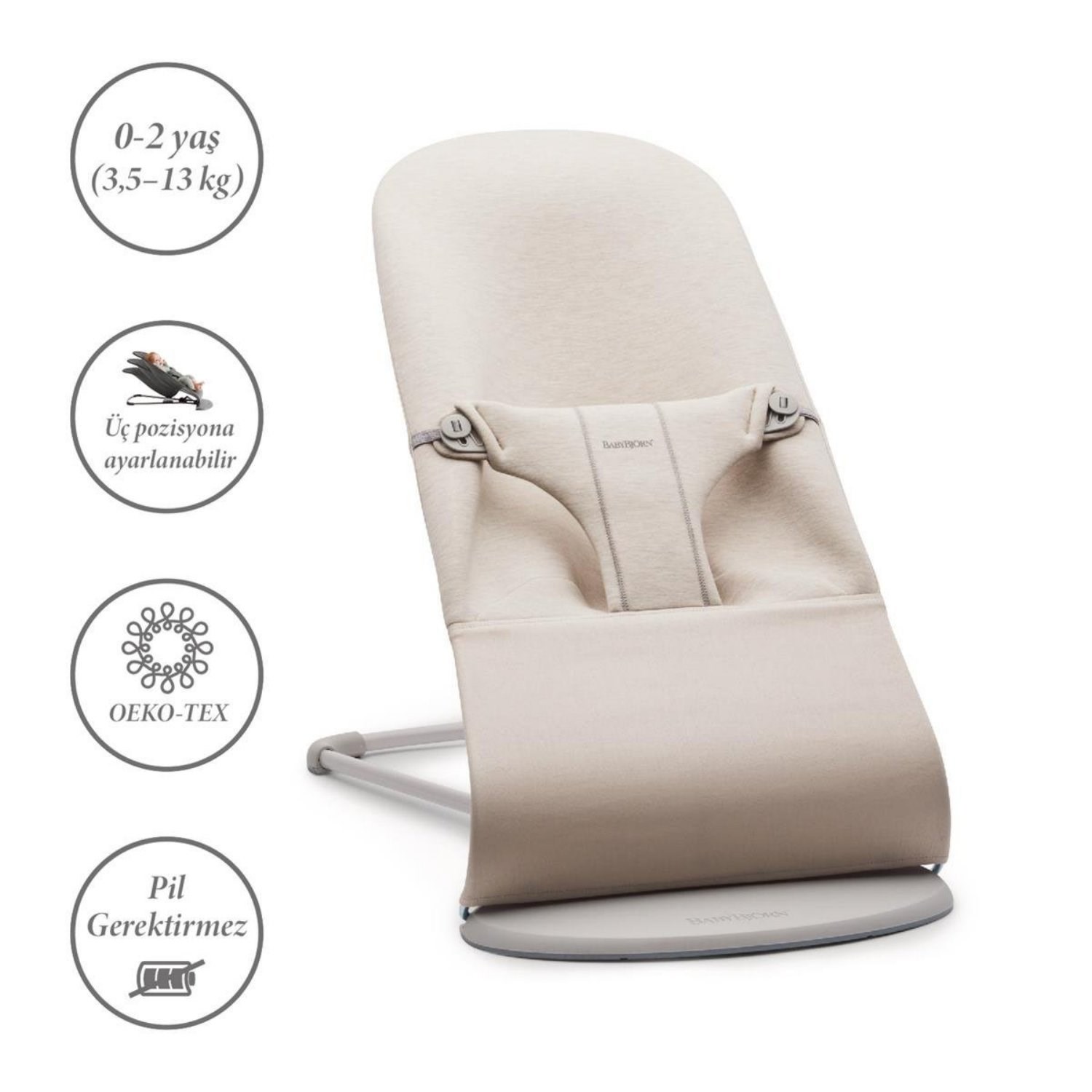 Babybjörn Balance Bliss Ana Kucağı Cotton 3D Oyuncaklı Light Beige