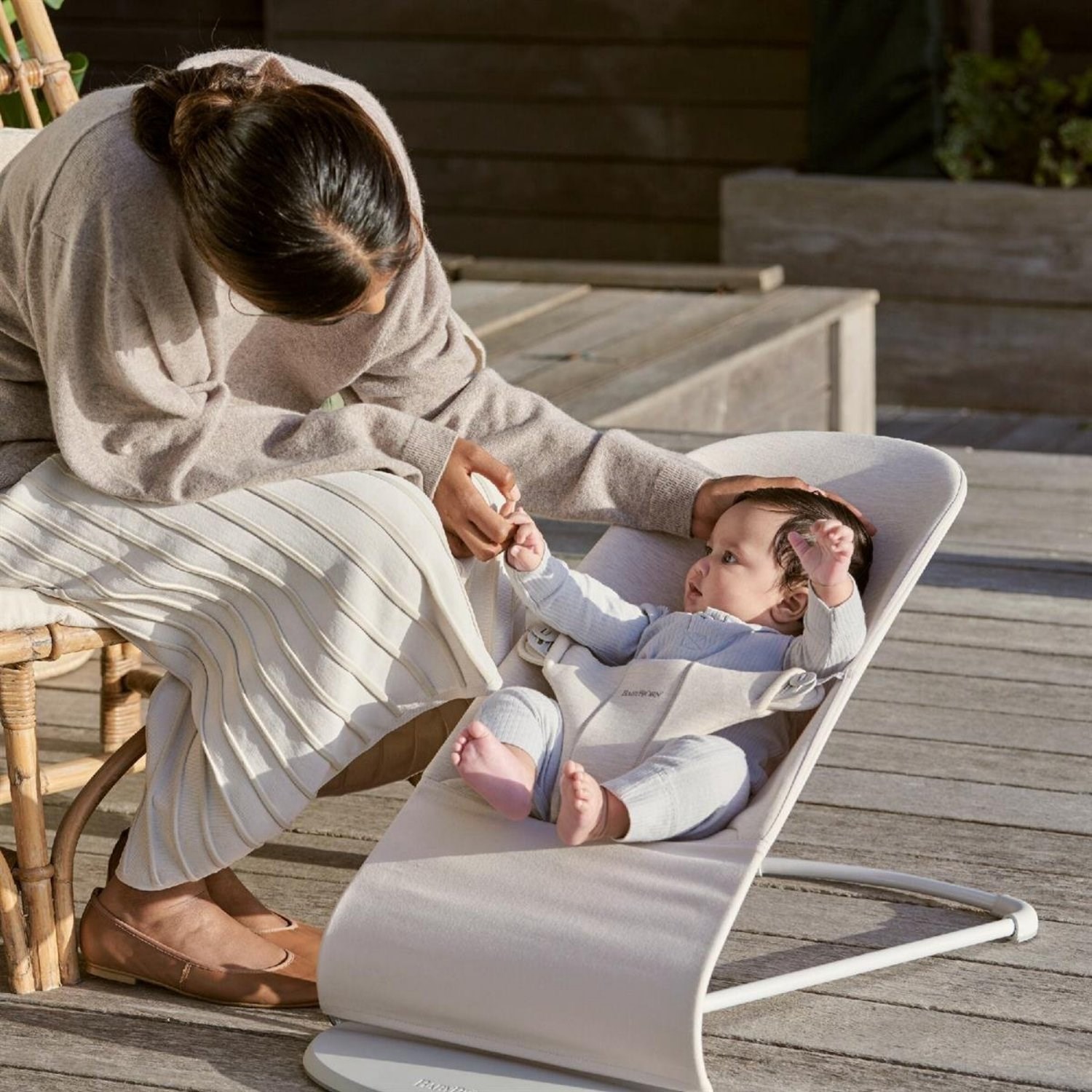 Babybjörn Balance Bliss Ana Kucağı Cotton 3D Oyuncaklı Light Beige