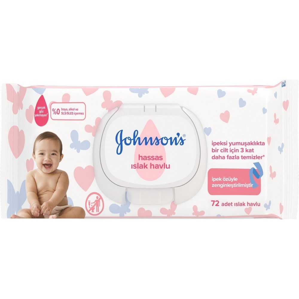 Johnson's Baby Islak Mendil Hassas 72'li 