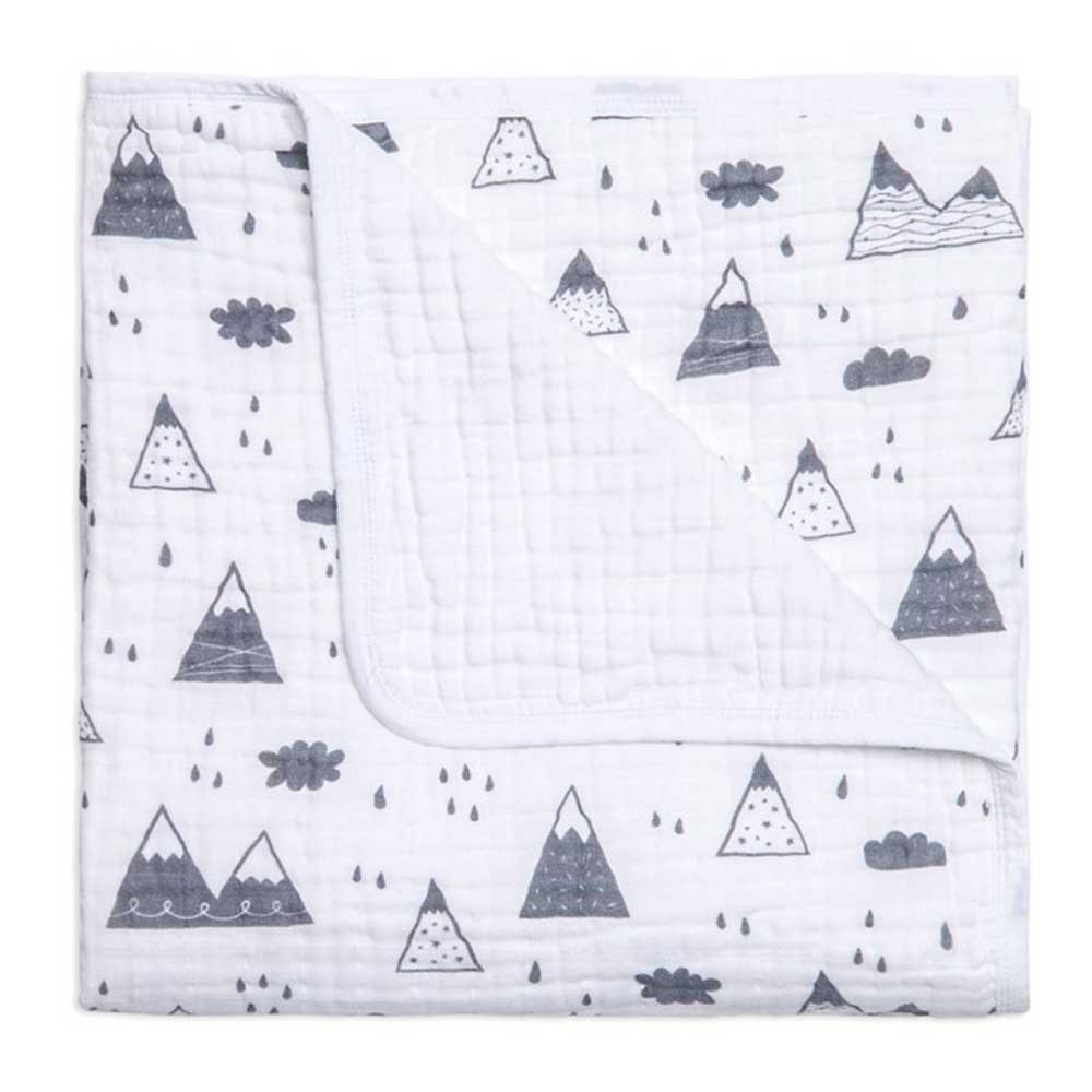 Funna Baby Tek Muslin Battaniye (4 Katlı) 120x120 cm Siyah