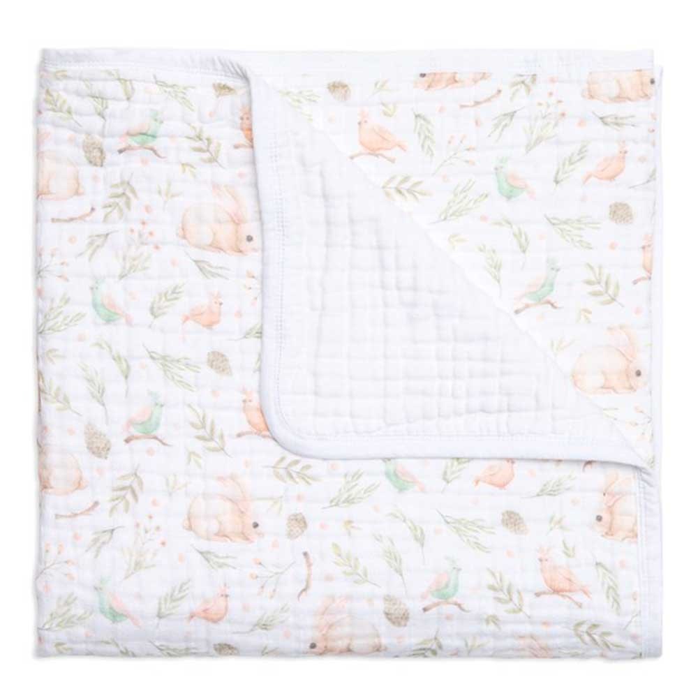 Funna Baby Tek Muslin Battaniye (4 Katlı) 120x120 cm Somon