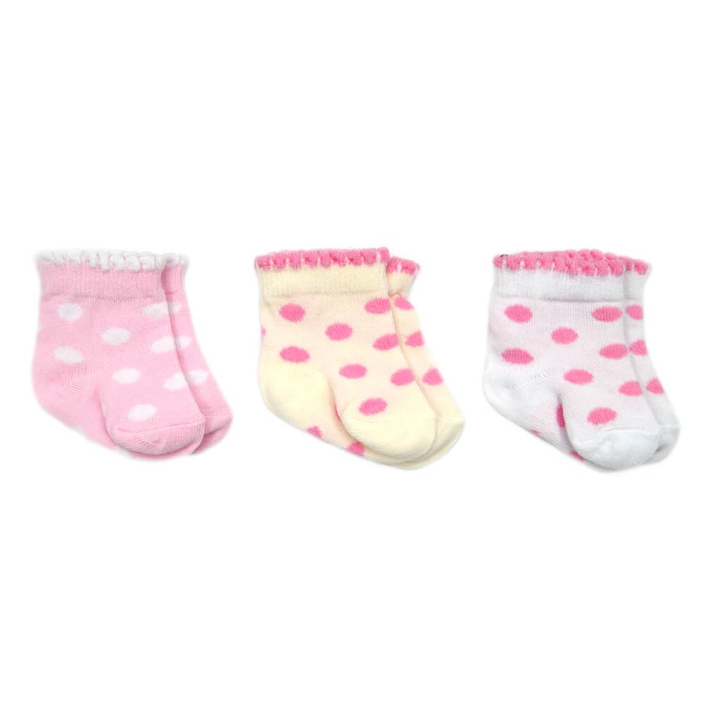 Bebengo 3'lü Soket Kız Bebek Çorabı 9518 Pembe