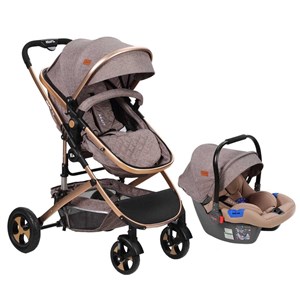 Kraft Prag Travel Sistem Bebek Arabası Beige