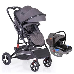 Kraft Prag Travel Sistem Bebek Arabası Dark Grey