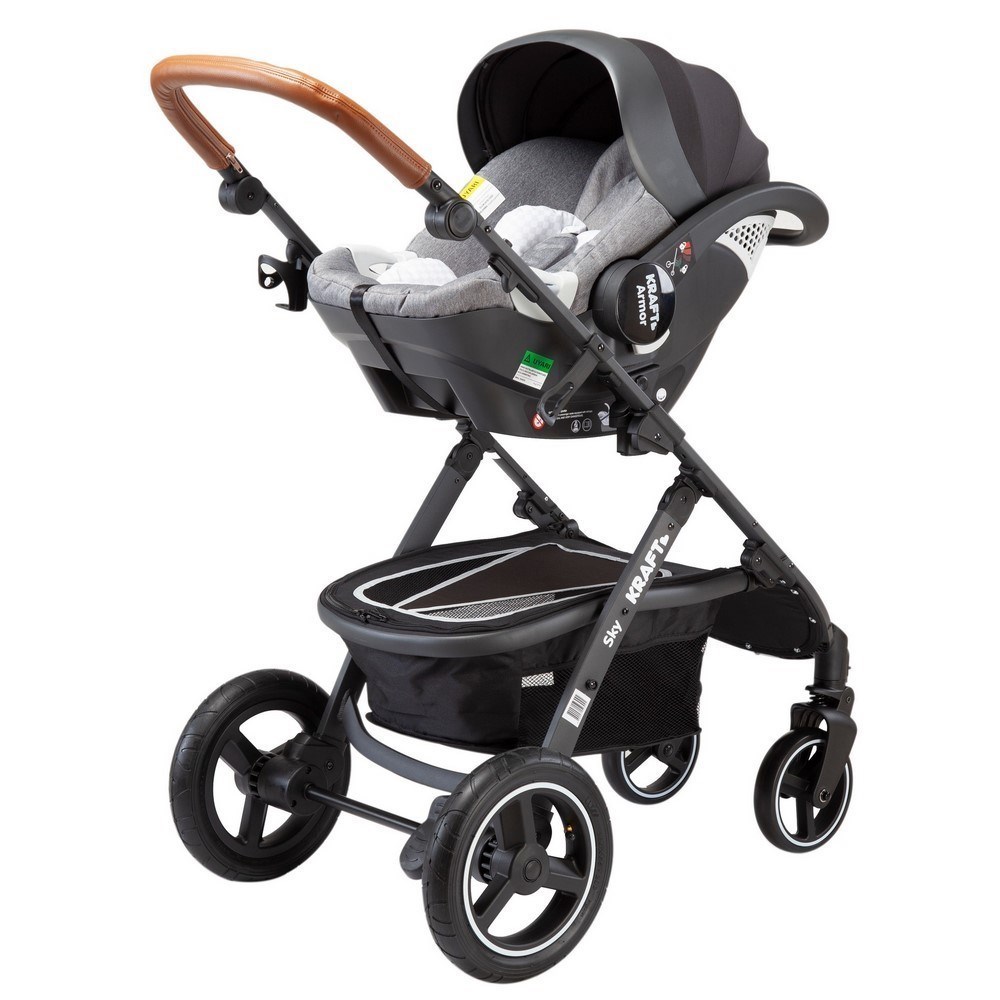 Kraft Sky Travel Sistem Bebek Arabası Dark Grey