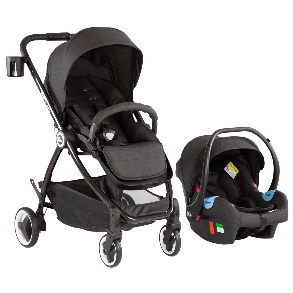 Kraft Sharp Travel Sistem Bebek Arabası Black