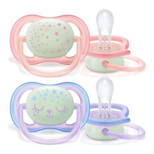 Philips Avent Ultra Air 2'li Gece Emziği 0-6 Ay Pembe