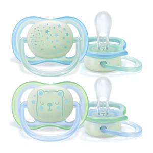 Philips Avent Ultra Air 2'li Gece Emziği 0-6 Ay Mavi