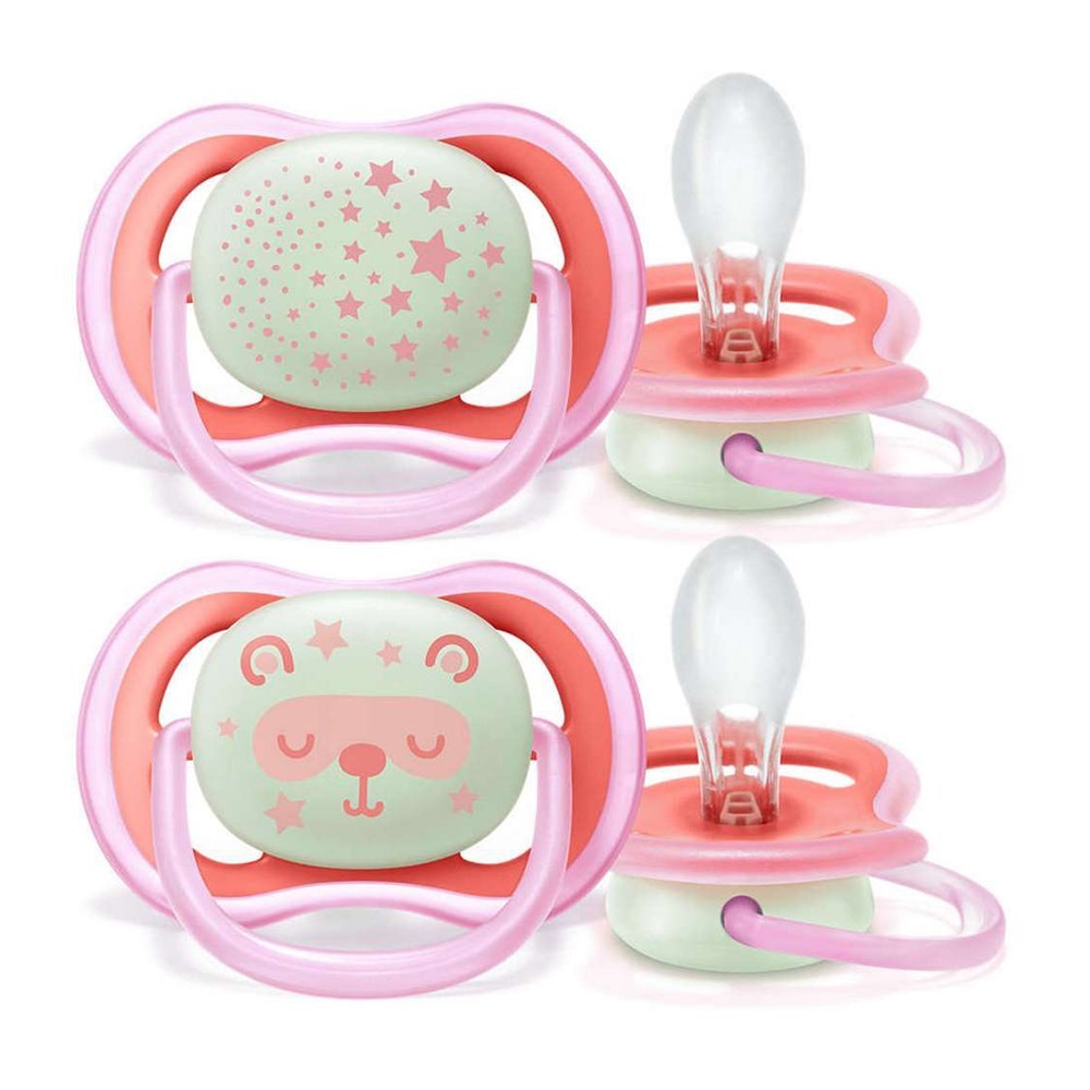 Philips Avent Ultra Air 2'li Gece Emziği 6-18 Ay Pembe