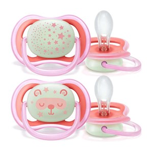 Philips Avent Ultra Air 2'li Gece Emziği 6-18 Ay Pembe